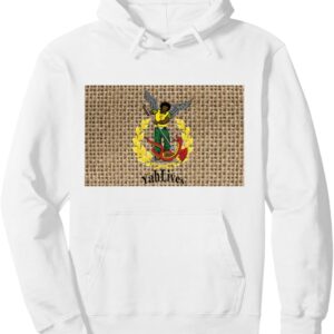 YahLives pull over hoodie white